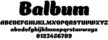Пример шрифта Balbum Rolypoly #1